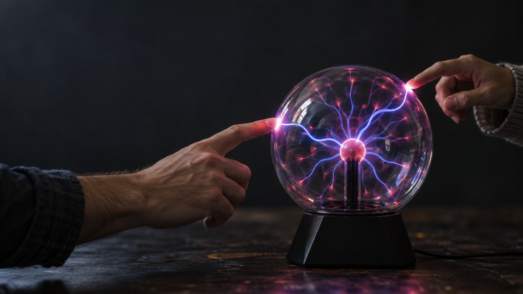 Energy passed through human touch