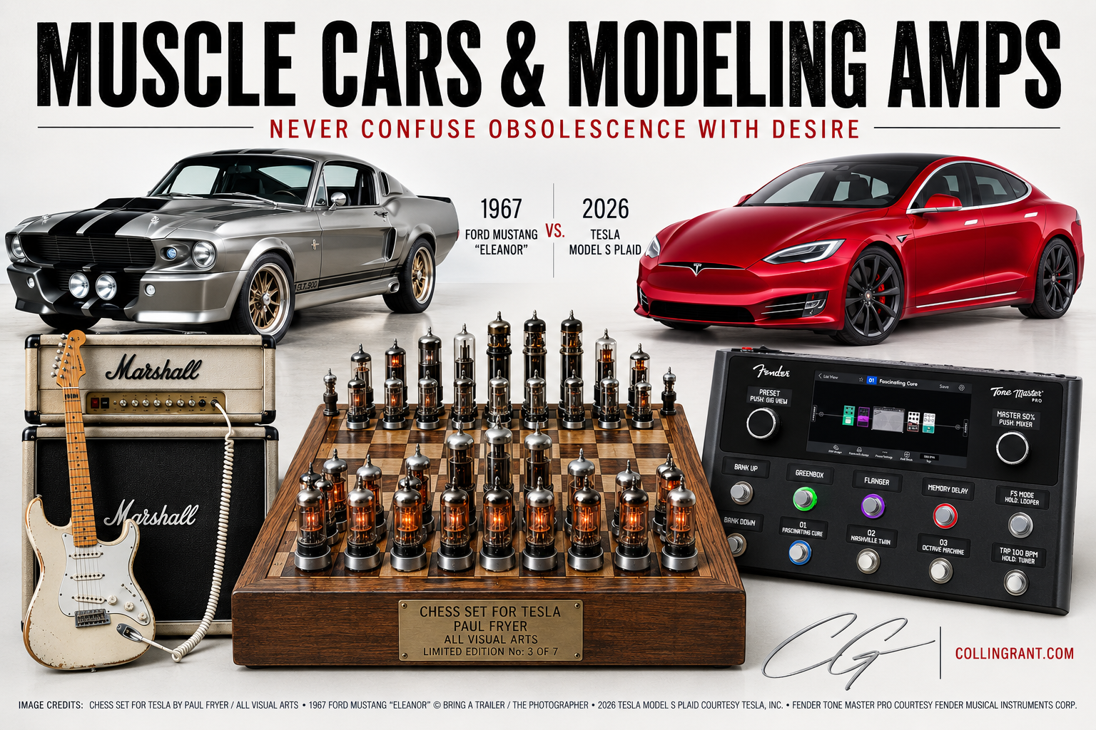 Muscle Cars & Modeling Amps article artwork